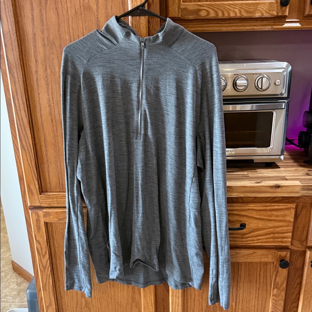lululemon athletica Metal Vent Tech Gray Quarter-Zip Sweatshirt